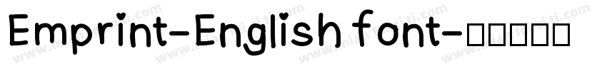 Emprint-English font字体转换